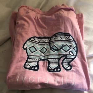 light pink tribal print ivory ella long sleeve